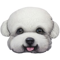삼에스 X-DOLLS 3D 차량용 목쿠션, XD123T (화이트푸들)