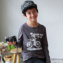 잭키드 남아용 키키 싸이클 티셔츠