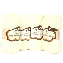 연일섬유 소프트붐붐 뜨개실 4p, 12 아이보리, 4개