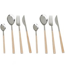 핀티 커트러리 스시퀸 2인용 세트 8p, 버치, 1세트