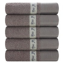 송월타월 뉴 명품40 세면타월 195 g, 갈색, 5장