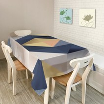 이코디 기하학패턴 테이블 보, 기하학, 140 x 140 cm