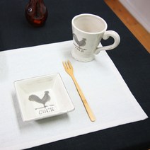 레브라이프 자연염색 15수 린넨 키친크로스 L, 화이트, 1개