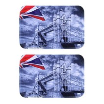 핑크망고 빈티지풍 런던 발매트 2p, C