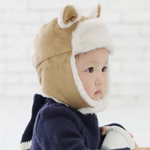무슈 아동용 톡톡 무스탕 방한모자