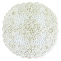 해피툴 꽃밭 레이스 모티브 컵받침, 베이지