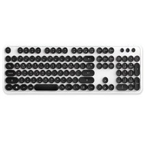 엑토 레트로 무선 키보드 KBD-48, 1개, 화이트