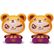 삼에스 맨켓 미니 노호혼 차량용 피규어 2p, 곰