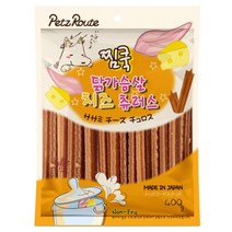펫츠루트 찜쿡 츄러스 반려견 간식 400g, 닭가슴살 + 치즈 혼합맛, 1개