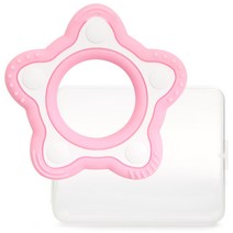 예꼬맘 애니멀 프렌즈 실리콘 치발기 별가사리, 노꼭지, 별가사리(핑크), 1개