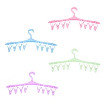 블럭마트 집게형 빨래건조걸이 랜덤 발송, 3개입