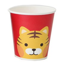황씨네도시락 캐릭터 종이컵 호랑이, 60개입, 1박스