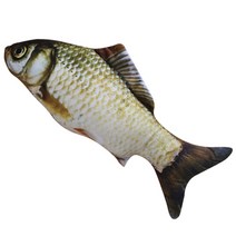 블럭마트 고양이 캣잎 캣닢 봉제장난감 30cm, 붕어, 2개입