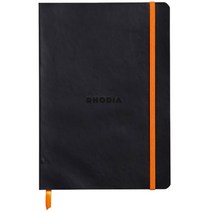 로디아 라마 소프트커버 줄지 노트 A5, 블랙, 1개