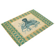 아울리빙 지중해 린넨 식탁매트, F, 42 x 32 cm