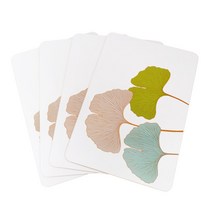 제이슨 GINKO LEAVES 식탁 매트 4p, 혼합 색상, 43 x 30 cm