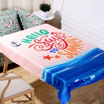 이코디 썸머스토리 TC 테이블 보, 썬세트, 140 x 140 cm