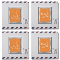 1AM 신년 테마 포스트 프리미엄 블렌딩 티백 차세트, 캘리그라피 우표스티커 4p + 편지지 패키지 4p + 봉합 스티커 4p + 트리플 베리 3g x 2p + 러블리 초콜렛 2.5g x 2p, 1세트