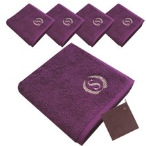 송월타월 슈퍼 클래스 S70 세면타올 170g 5p + 테리베이커리 고리수건 랜덤 발송, 자주, 1세트