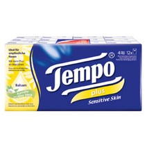 템포 플러스 프리미엄 티슈, 108매입, 12개
