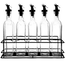 시노글라스 오일병 500ml 그레이 5p + GT 오일병선반 일반형 세트, 1세트