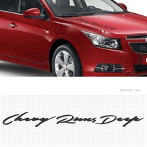 디테일코리아 쉐보레 레터링 데칼스티커, 다크그레이 80cm, 1개
