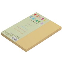 뉴씨플레인 종이문화 친환경 양면색상지 No10 미색 100p, 1개