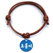 펫츠룩 반려동물 굿모닝 목걸이 카라멜M 원형블루M, 초롱이, 1개