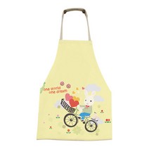 아울리빙 곰돌이와 토끼 키친 앞치마, B, 1개