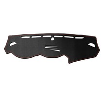 렉스디 레더블랙 대쉬보드커버, 싼타페 DM(센터스피커 유), 블랙 + 레드 스티치