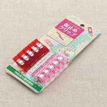 크로바 시침클립, 혼합 색상, 10개입