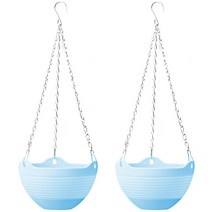 마켓감성 컬러 행잉 화분 걸이 2p, 블루