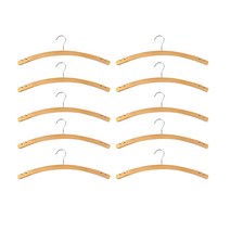 선우랜드 라운드 원목 정장옷걸이, 혼합 색상, 10개입