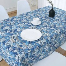 비케이 북유럽 정원 느낌 코튼 테이블 보, 4, 140 x 200 cm