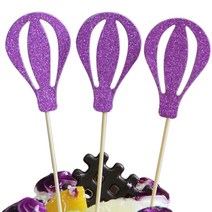 필립로지스틱 블룬글리터 케이크토퍼 3p, 퍼플, 2세트