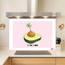 키센주방아트보드 아보카도 타일 895 x 630 mm, 핑크, 1개