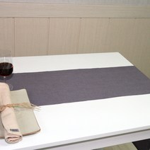 나산데코 마100% 힐링린넨 젠스타일 테이블러너, RN813-28(바이올라퍼플), 협탁용(120 x 28 cm)