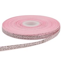 도나앤데코 레터링인쇄 포장리본 1cm 90m, 연핑크, 1개
