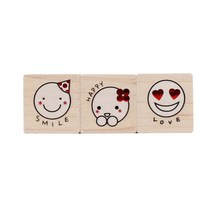 솜씨카드 이모티콘 스탬프 세트, 혼합 색상