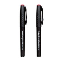 사치하타 아트라인 롤러 펜 0.2mm ERG-4200, 레드, 2개입
