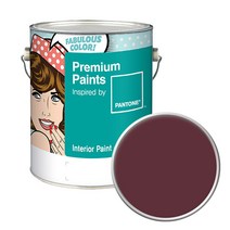 노루페인트 팬톤 내부용 실내벽면 무광 페인트 4L, 19-1522 Zinfandel, 1개