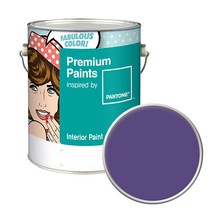 노루페인트 팬톤 내부용 실내벽면 무광페인트 4L, 19-3730 Gentian Violet