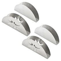 아리코 25kitchen 스테인레스 스틸 냅킨 홀더, 랜덤발송, 4개입