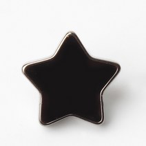 동화상가몰 스타보석 단추 12mm, 블랙실버, 10개입