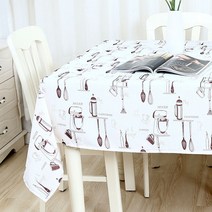 슈퍼식스 유럽 빈티지 린넨 패브릭 식탁보, 브라운주방, 140 x 140 cm