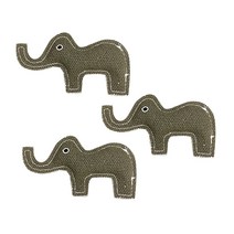 AnTs 반려동물 삼베린넨 장난감 코끼리, 랜덤 발송, 3개입