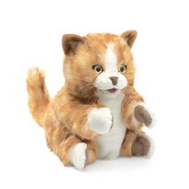 매직캐슬 노란 얼룩고양이 손인형, 1개