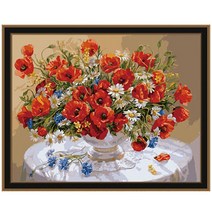 아이러브페인팅 DIY 명화그리기 40 x 50 cm, 뷰티플화병