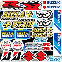 모터스티커 튜닝세트 반사 오토바이스티커, 레이싱7, 1개