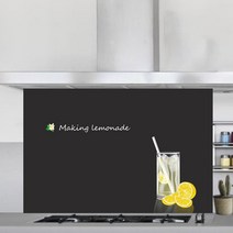 키친아트갤러리 주방아트보드 레몬에이드 블랙, 1개